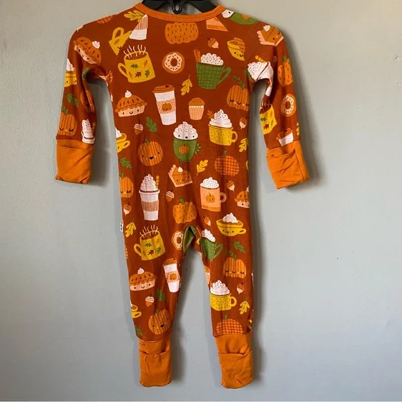 Little Sleepies Pumpkin Spice Zippy - Picture 6 of 6
